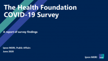 The Health Foundation Covid-19 survey – second poll: A report of survey findings